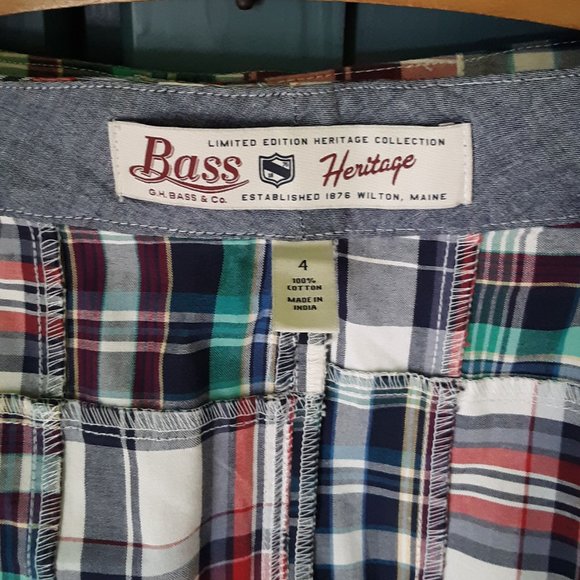 Plaid Skirt LE Heritage Coll by GH Bass & Co Sz 4 - Picture 6 of 7